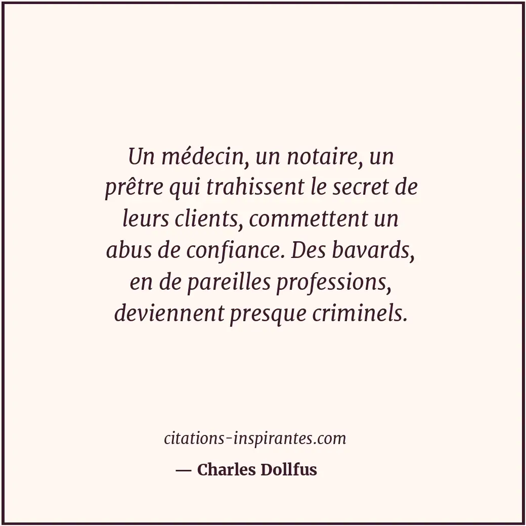 Citation de Charles Dollfus