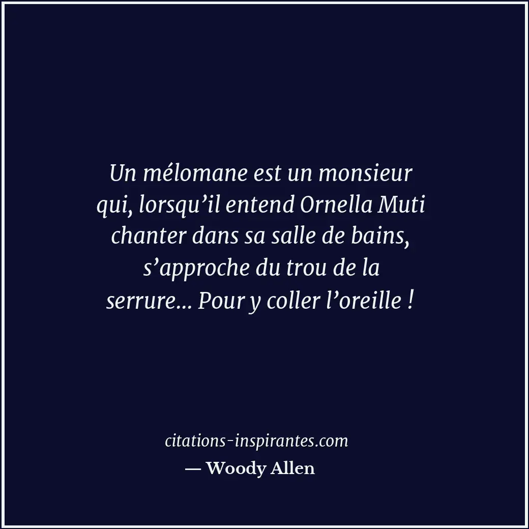 Citation de Woody Allen