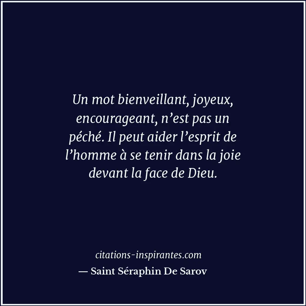 Citation de Saint Séraphin De Sarov