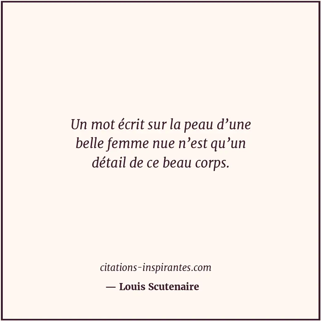 Citation de Louis Scutenaire