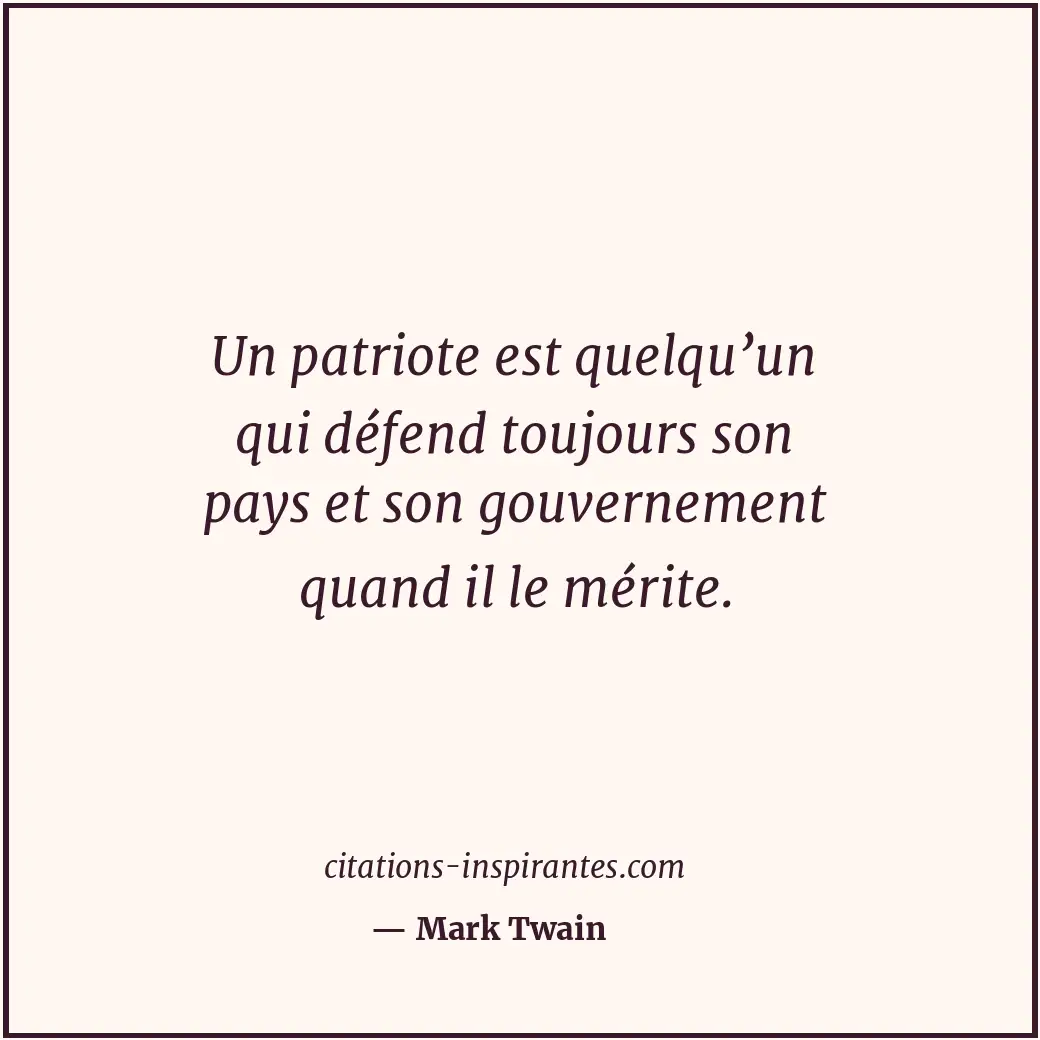Citation de Mark Twain
