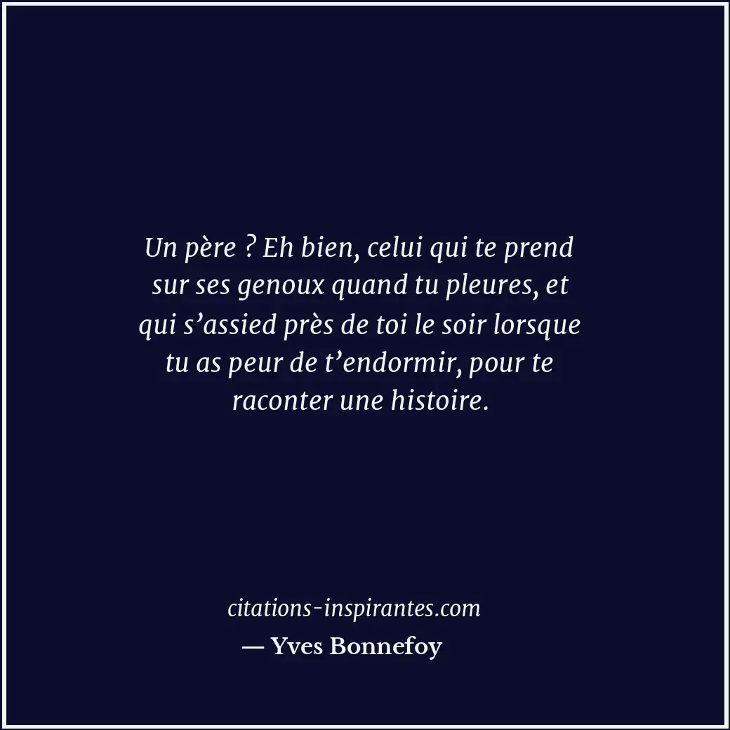 Citation de Yves Bonnefoy