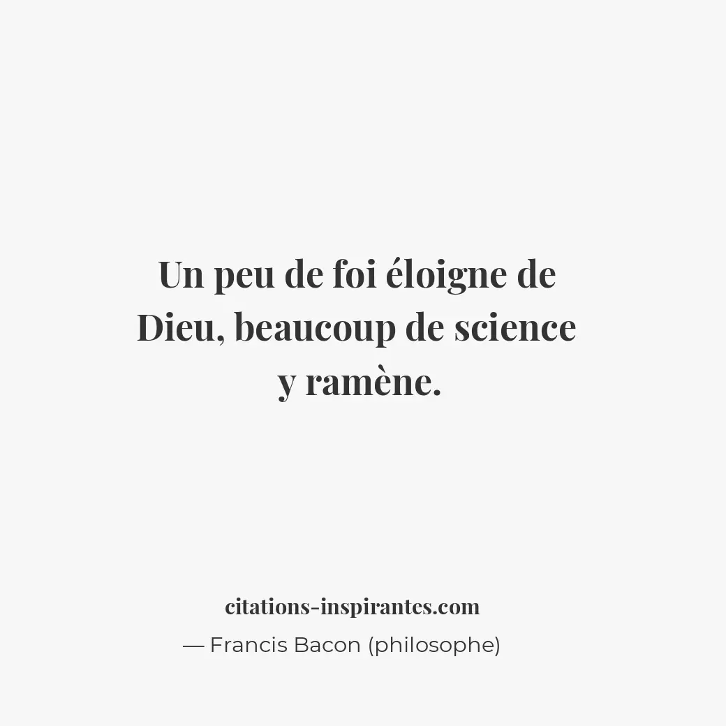 Citation de Francis Bacon (philosophe)