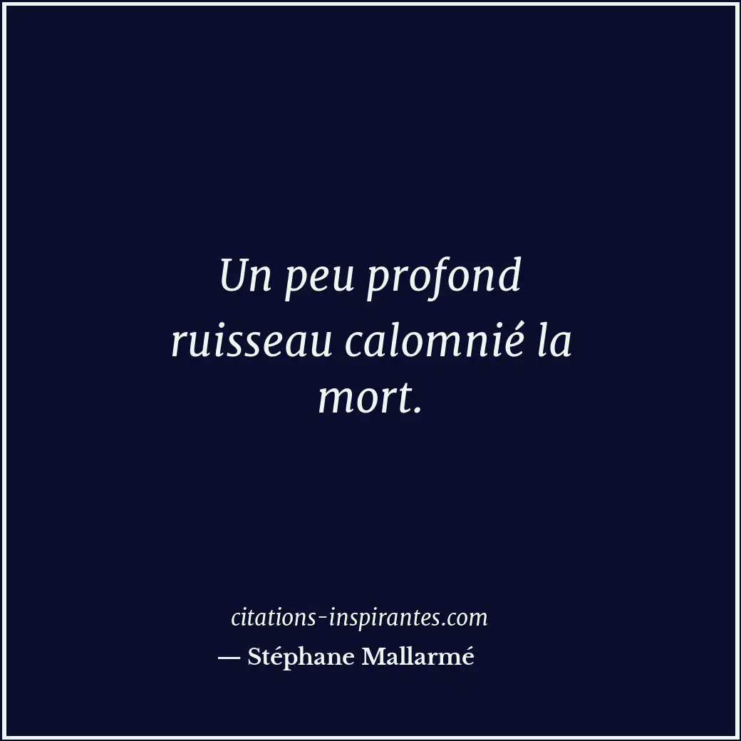 Citation de Stéphane Mallarmé