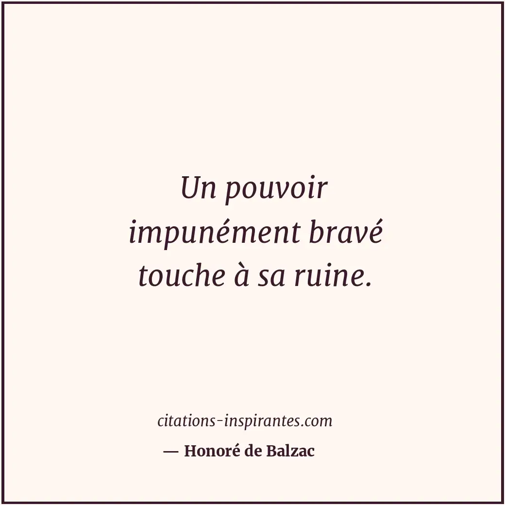Citation de Honoré de Balzac