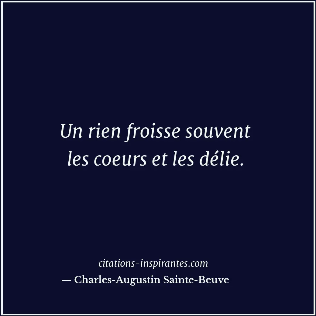 Citation de Charles-Augustin Sainte-Beuve