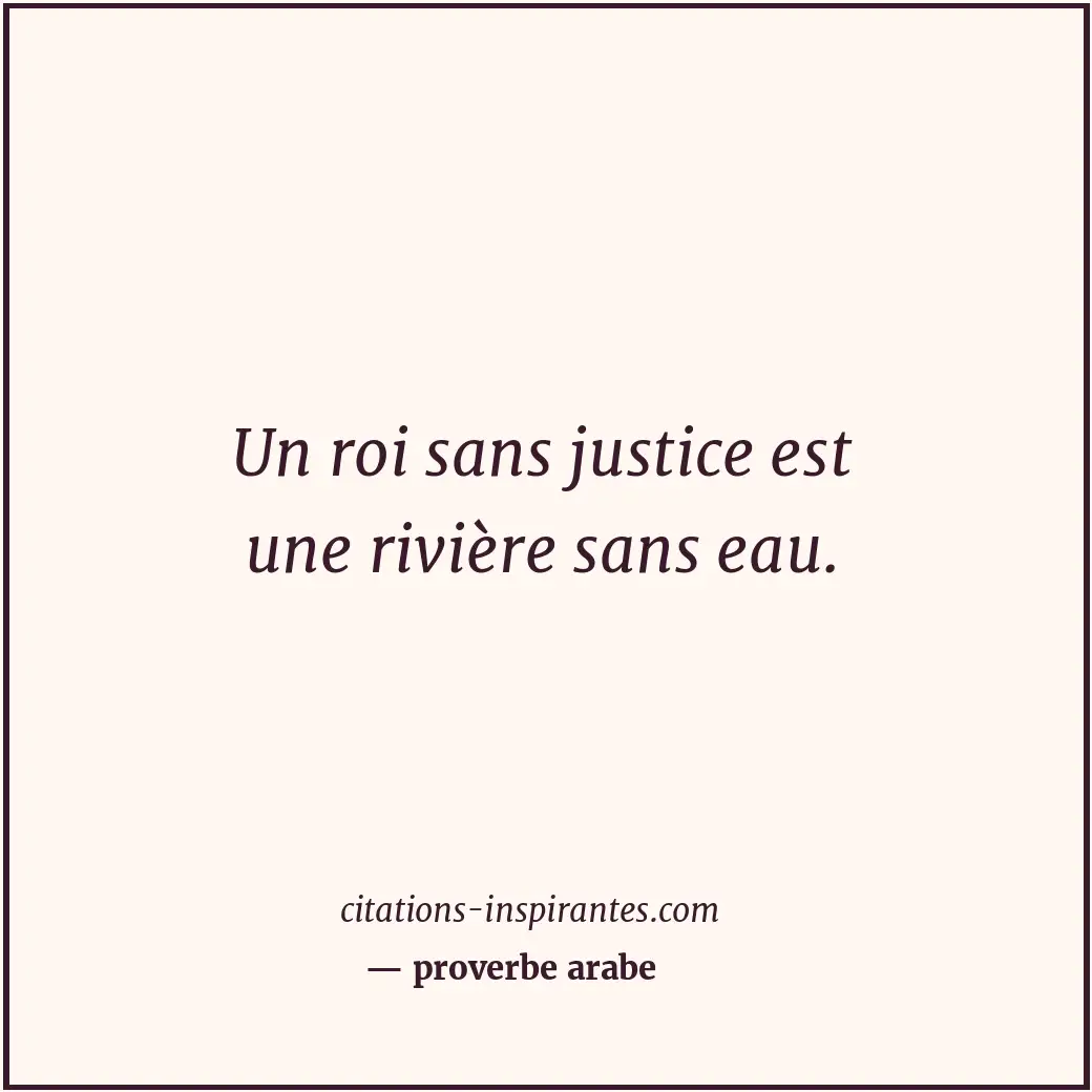 Citation de proverbe arabe