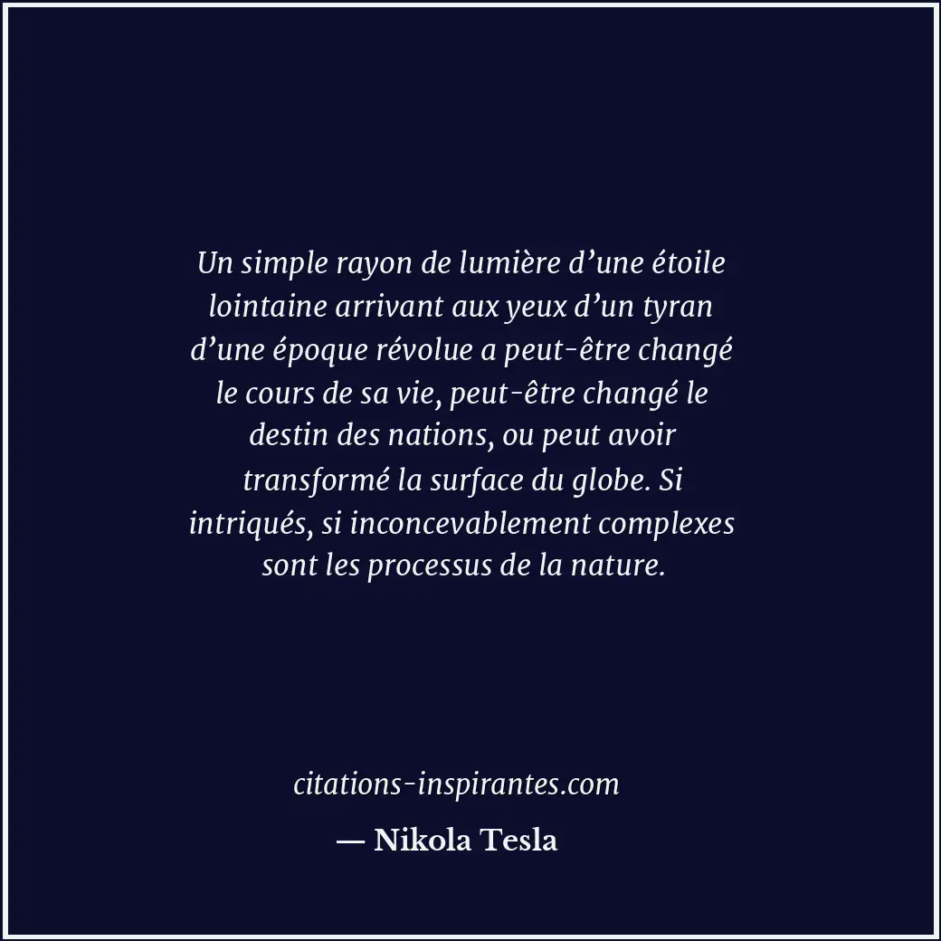 Citation de Nikola Tesla