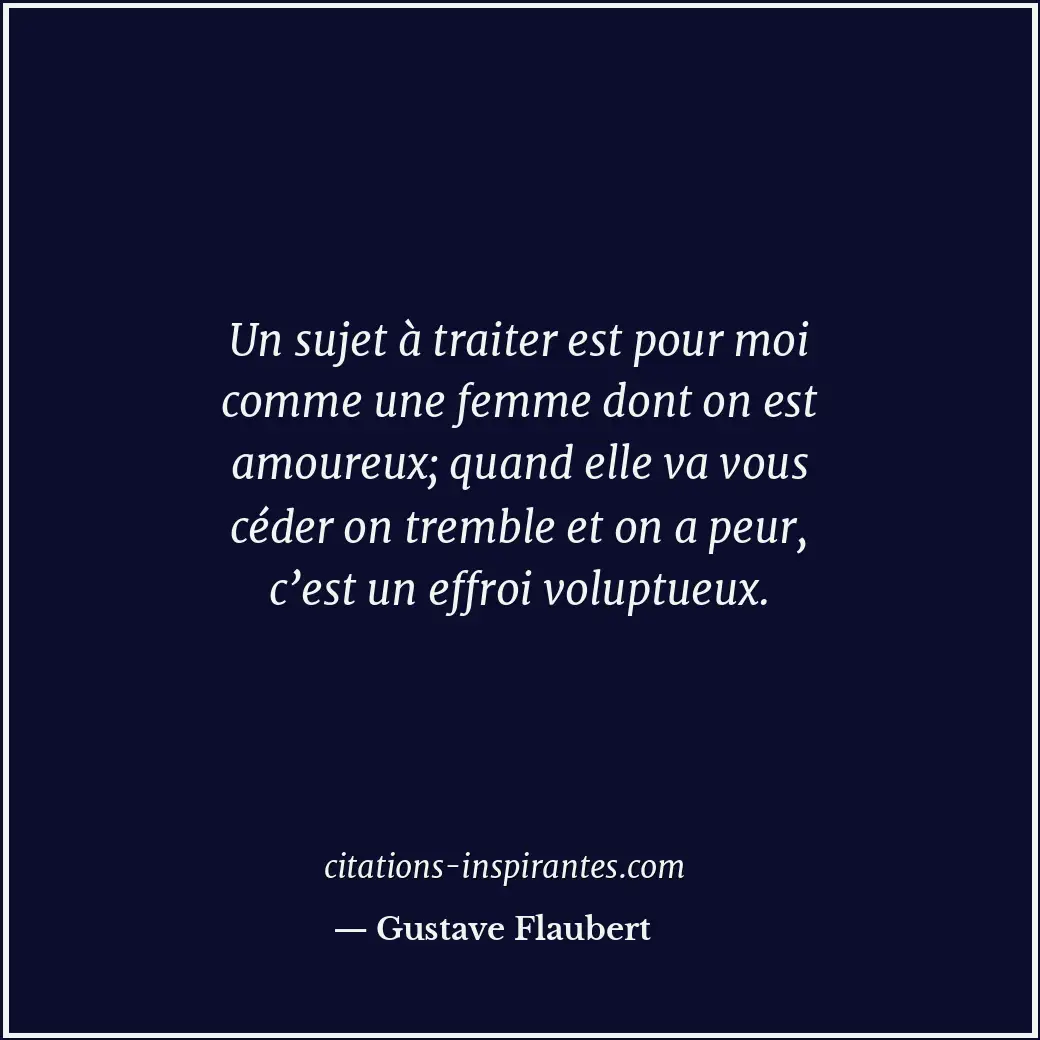 Citation de Gustave Flaubert