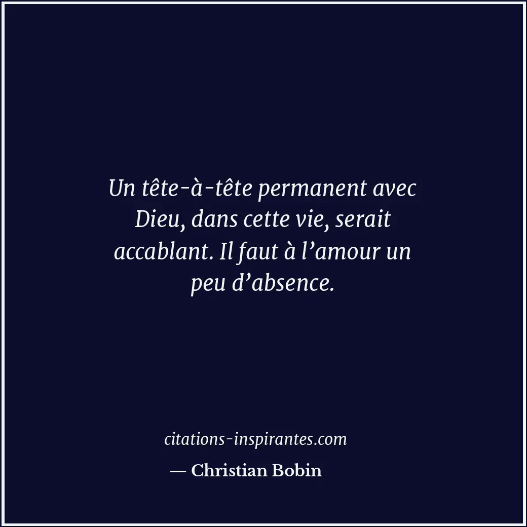 Citation de Christian Bobin