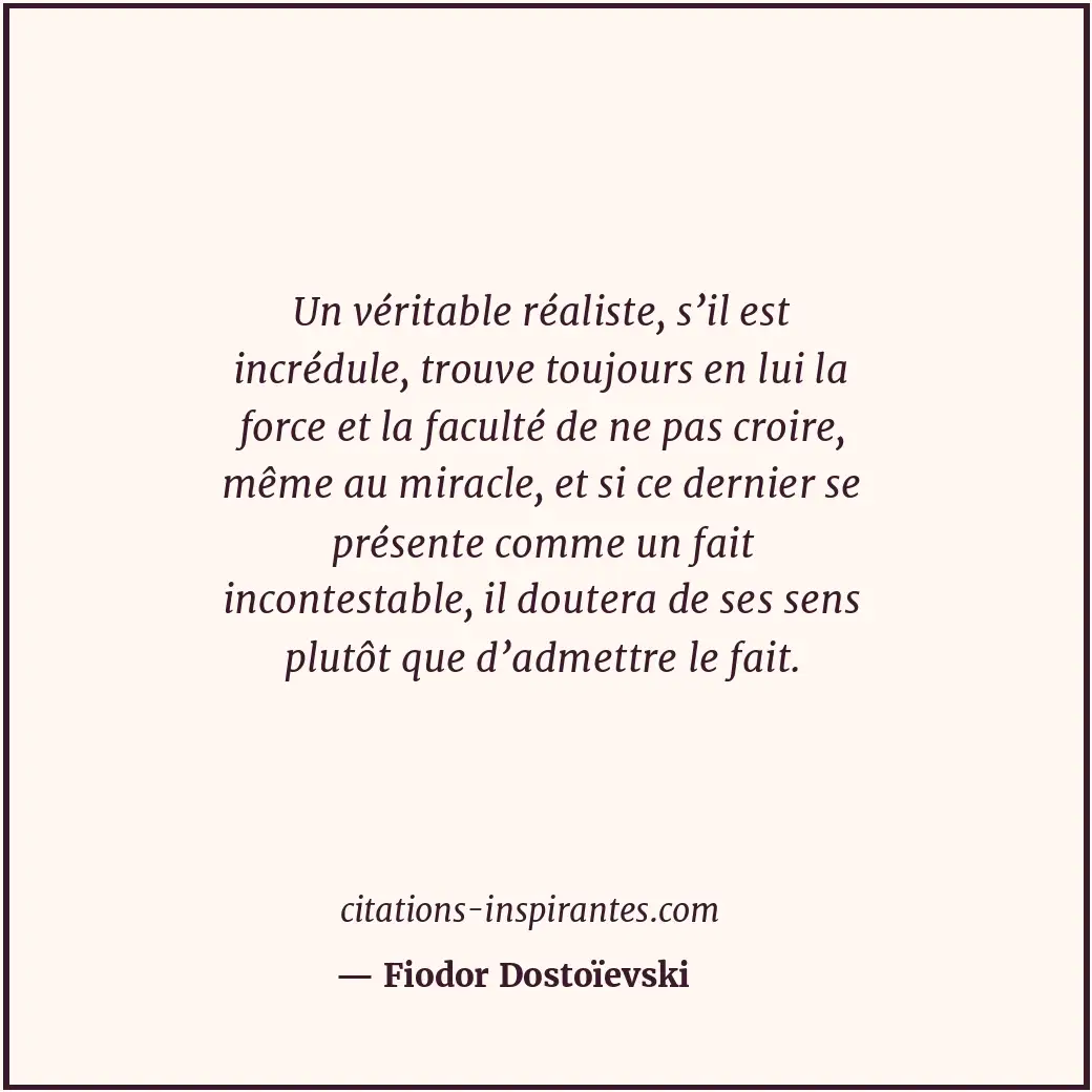 Citation de Fiodor Dostoïevski