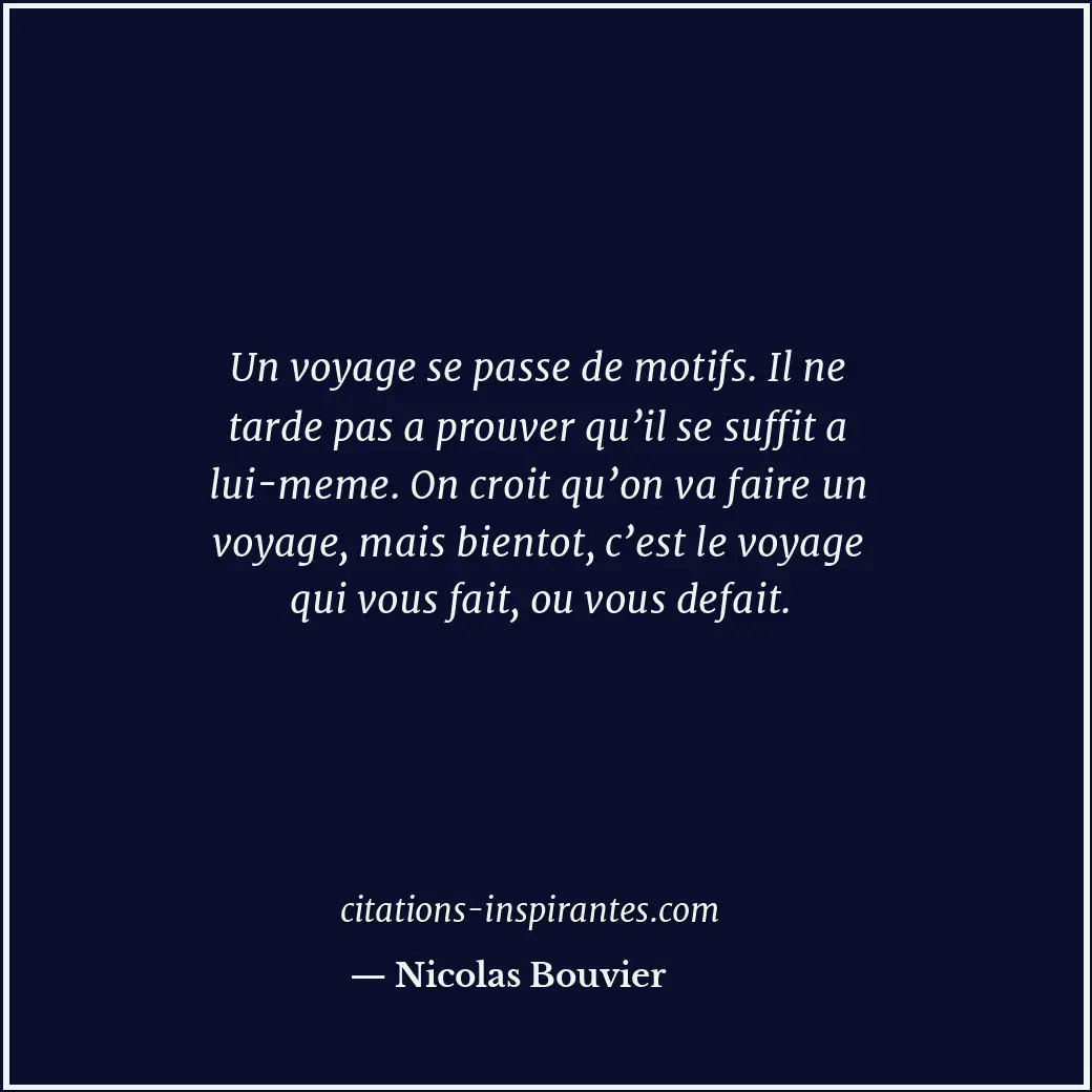 Citation de Nicolas Bouvier