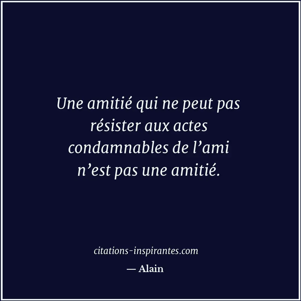 Citation de Alain