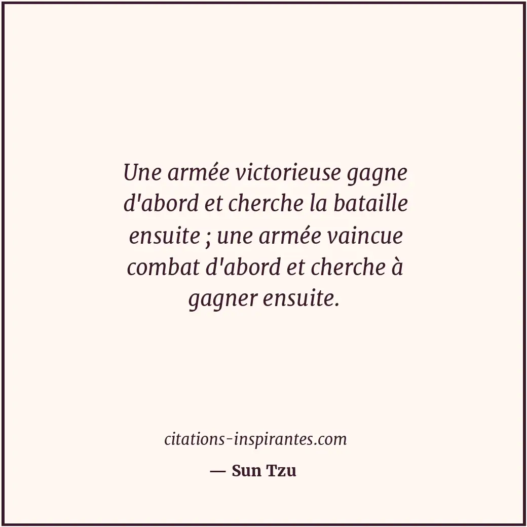 Citation de Sun Tzu