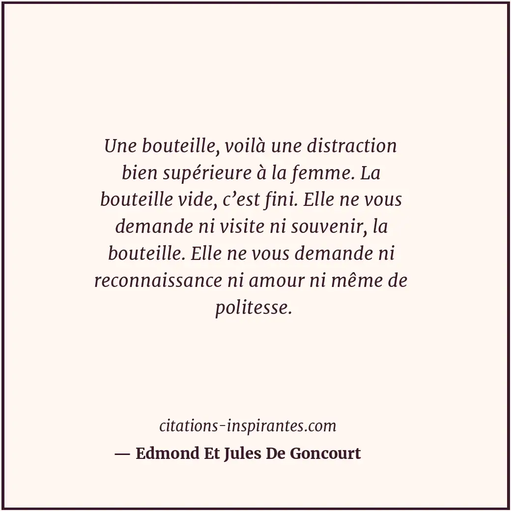 Citation de Edmond Et Jules De Goncourt