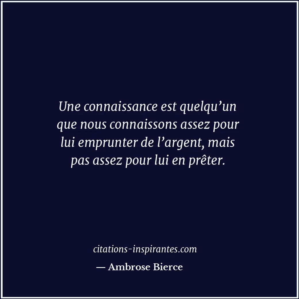Citation de Ambrose Bierce