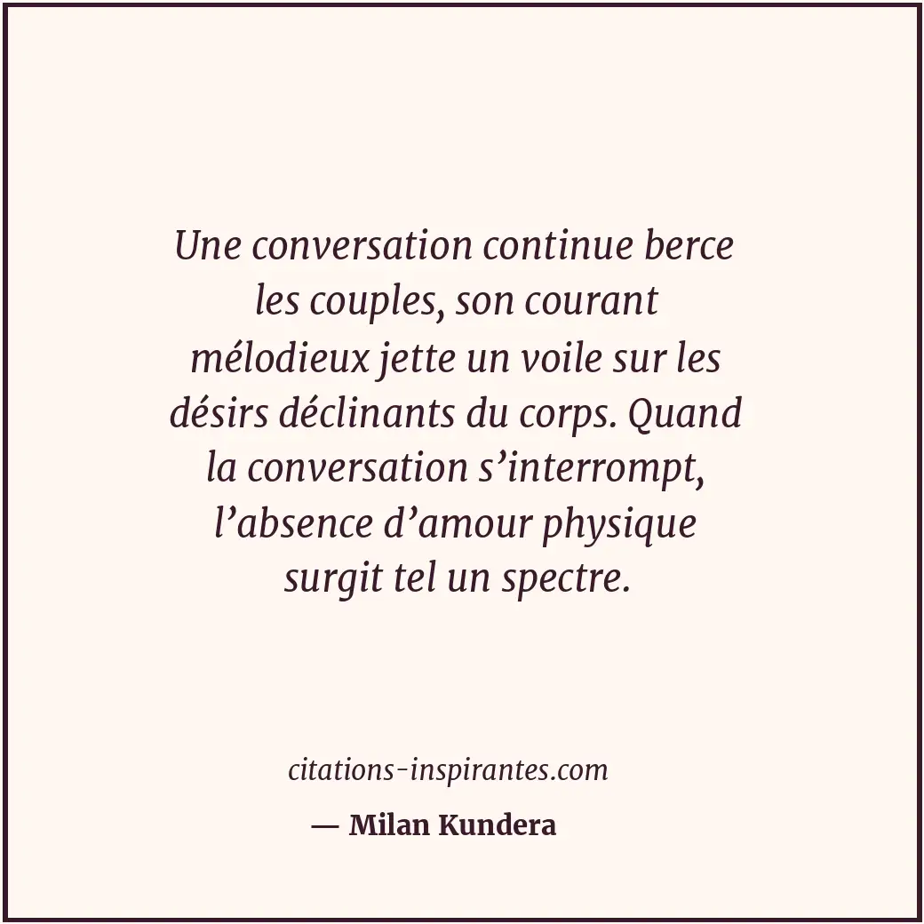 Citation de Milan Kundera