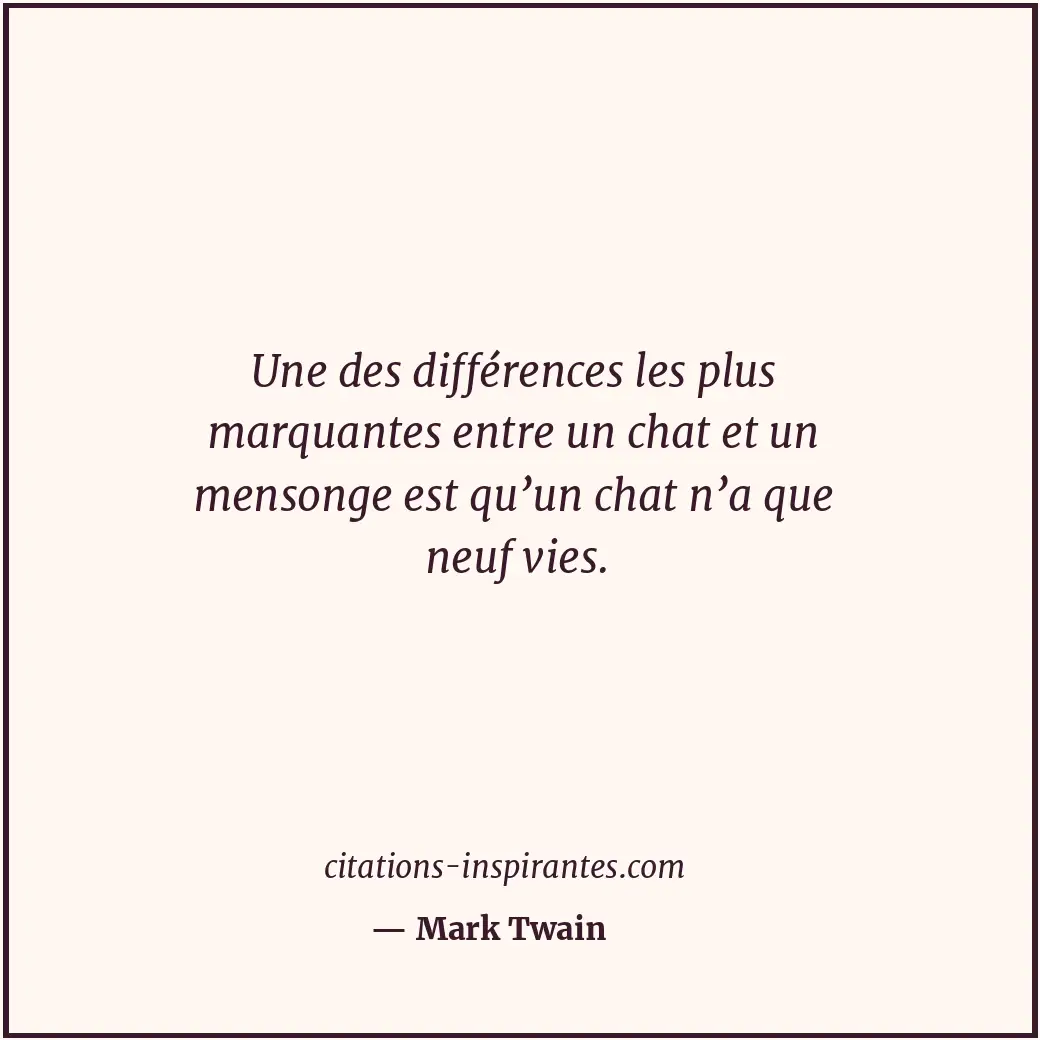 Citation de Mark Twain