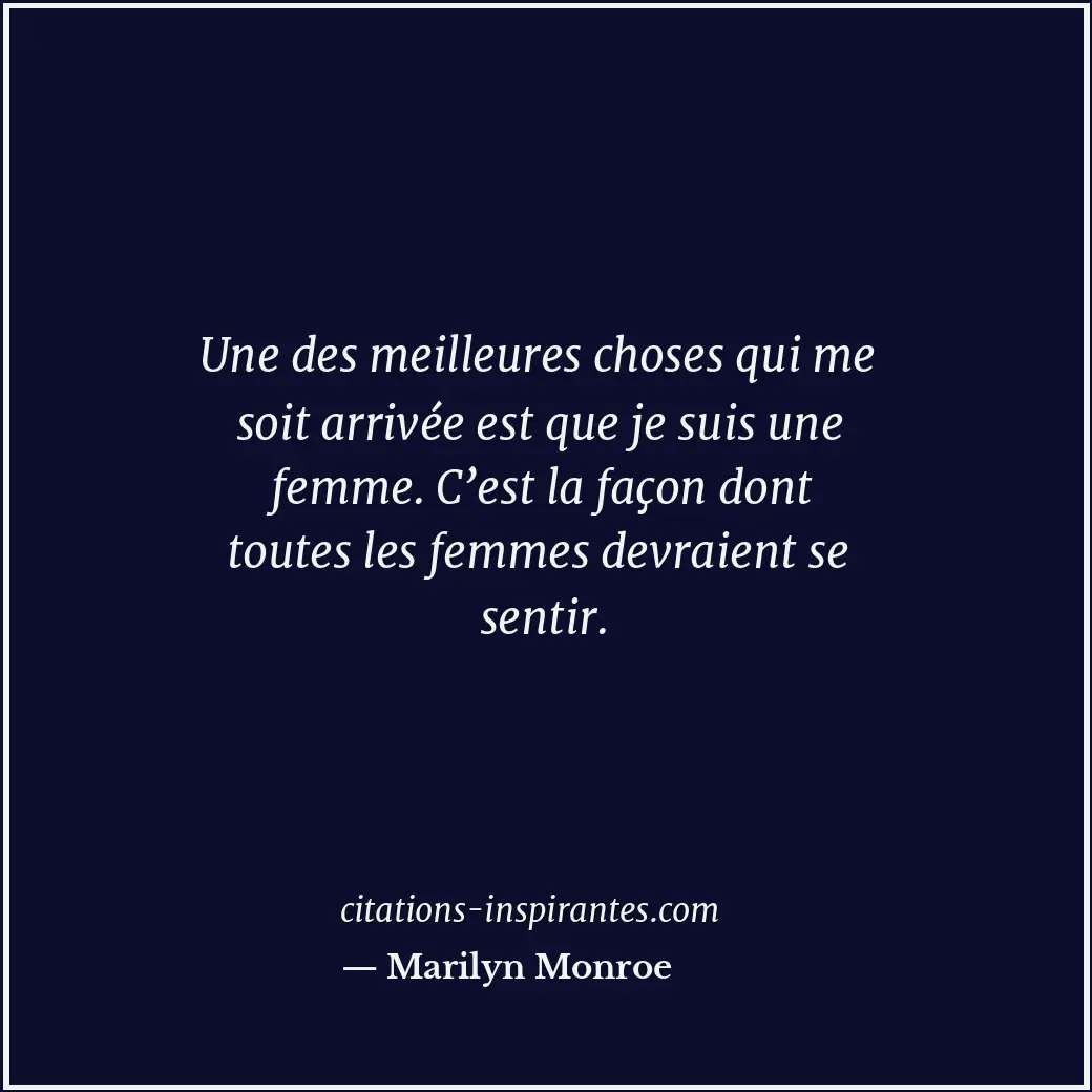 Citation de Marilyn Monroe