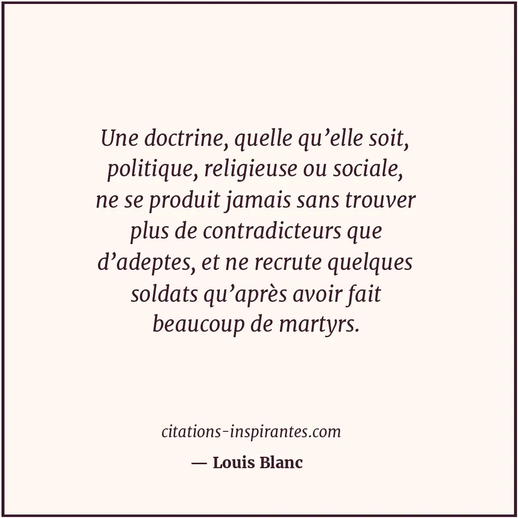 Citation de Louis Blanc