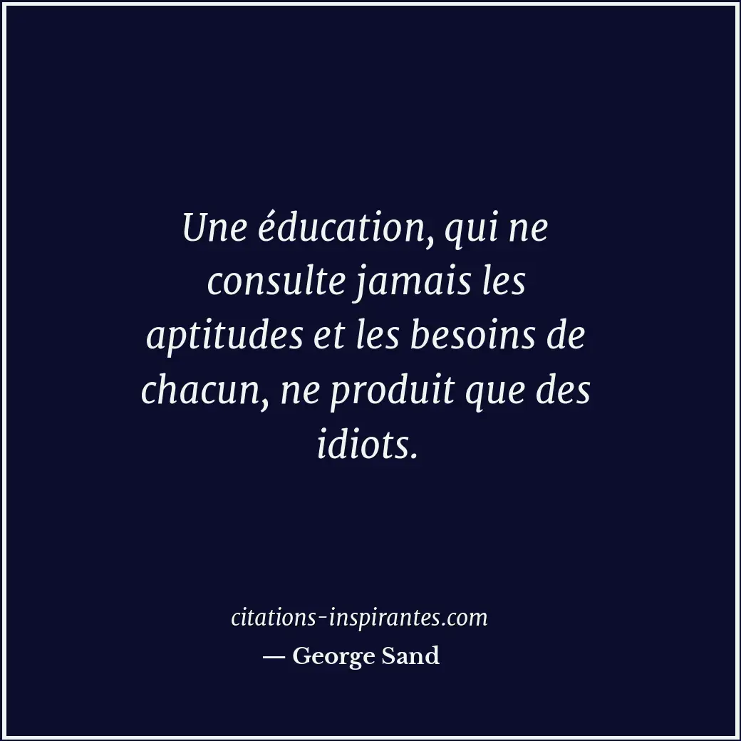 Citation de George Sand