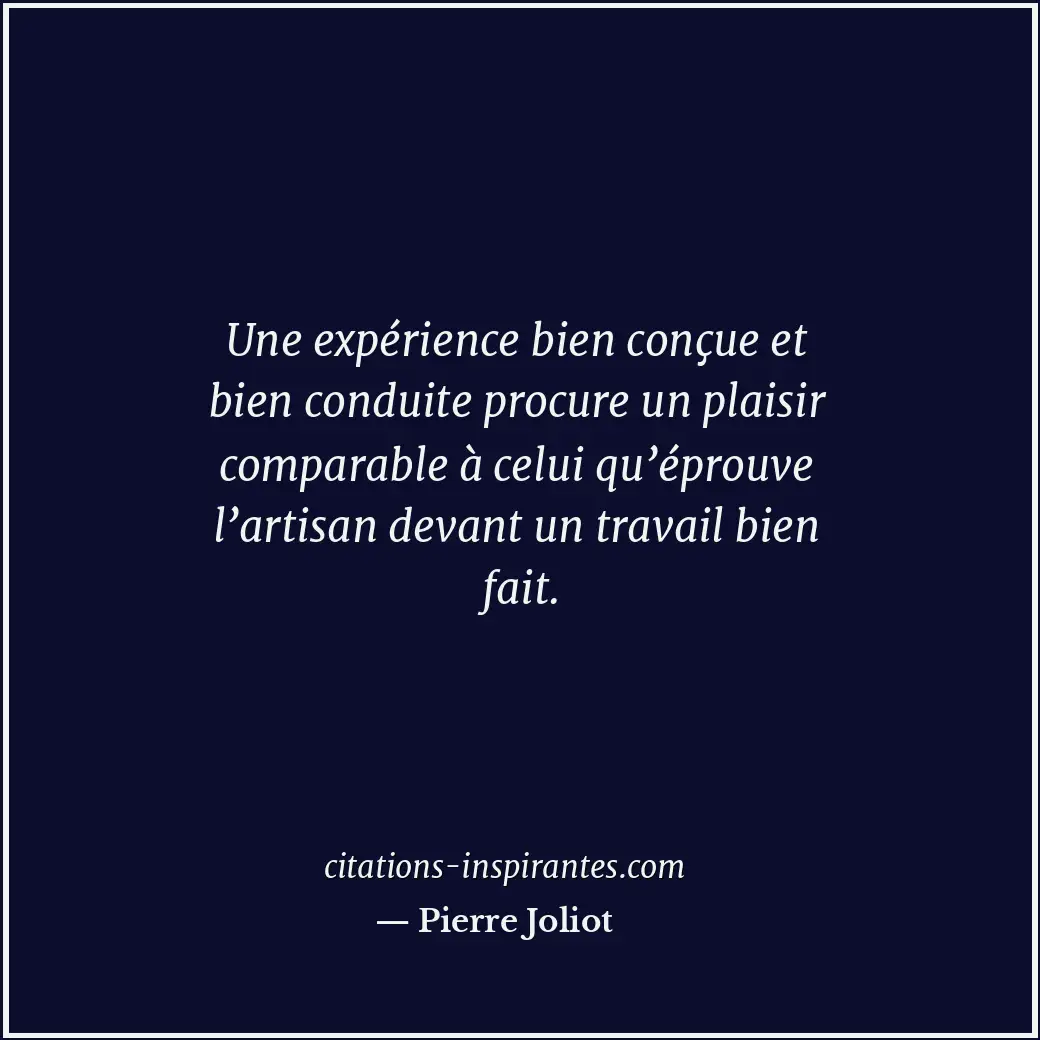 Citation de Pierre Joliot