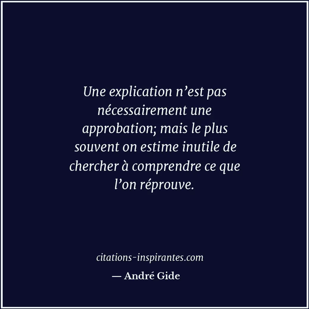 Citation de André Gide