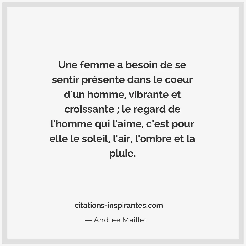 Citation de Andree Maillet