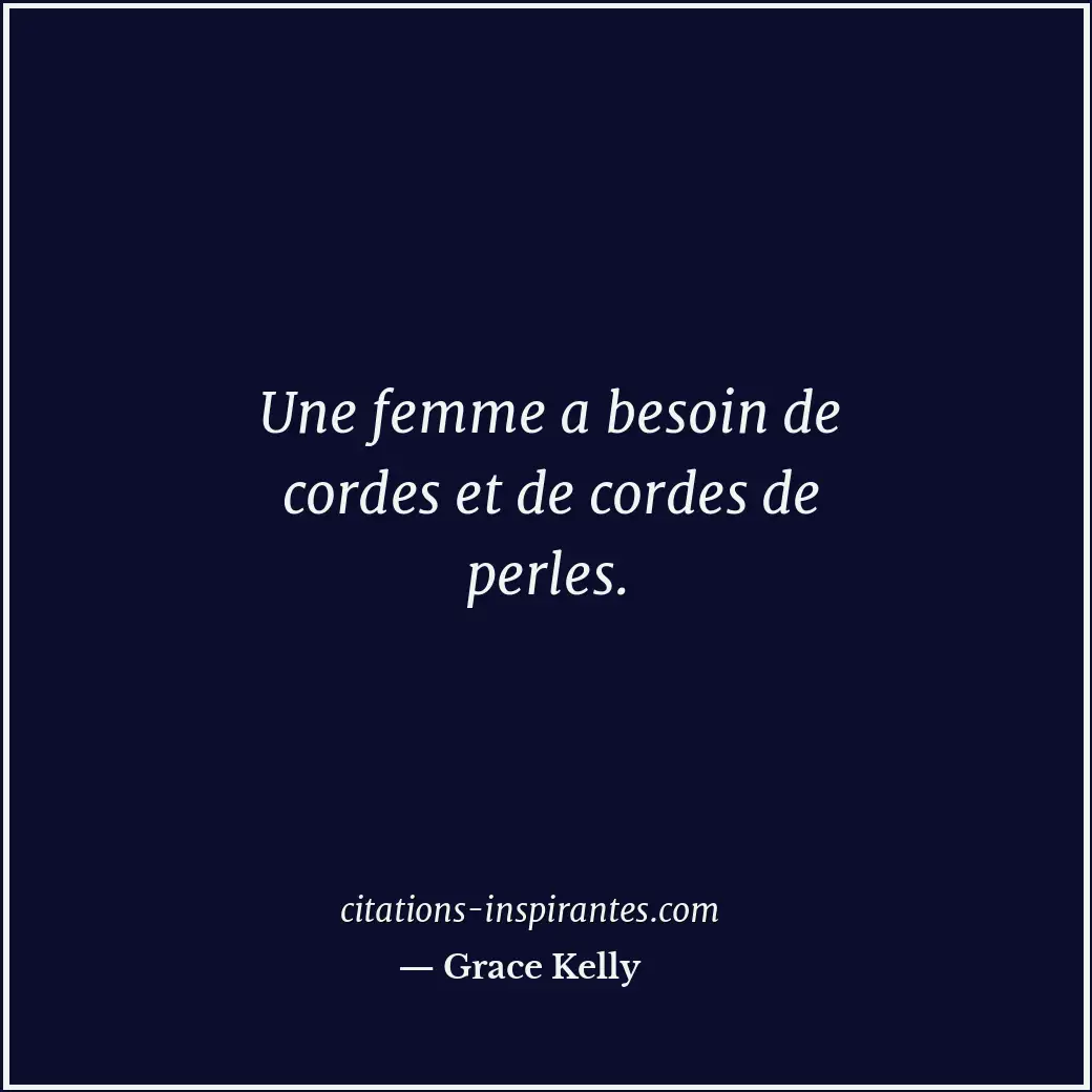 Citation de Grace Kelly