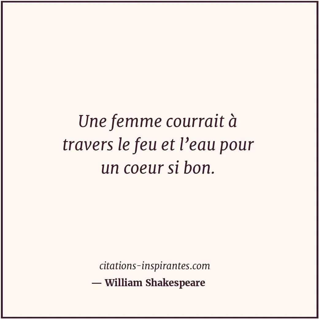 Citation de William Shakespeare
