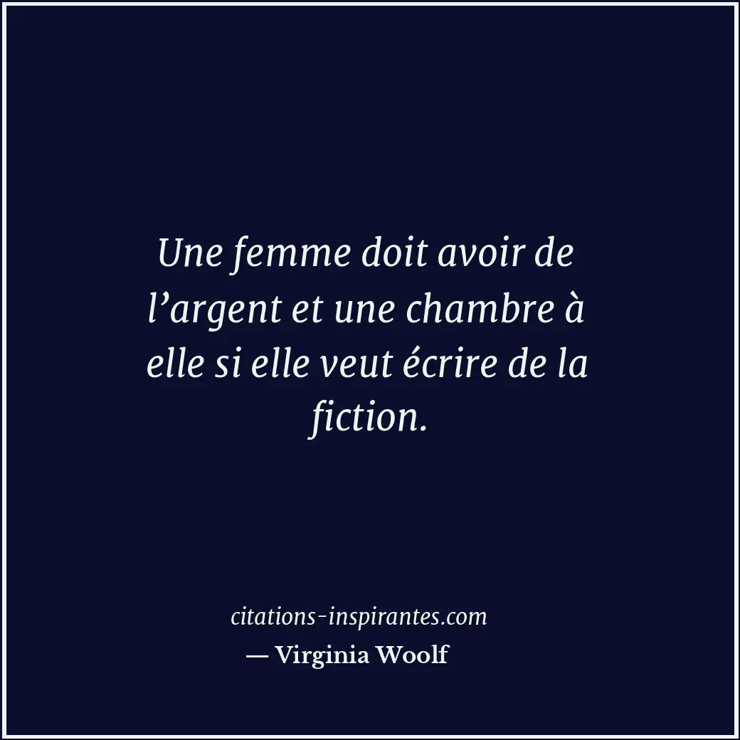 Citation de Virginia Woolf