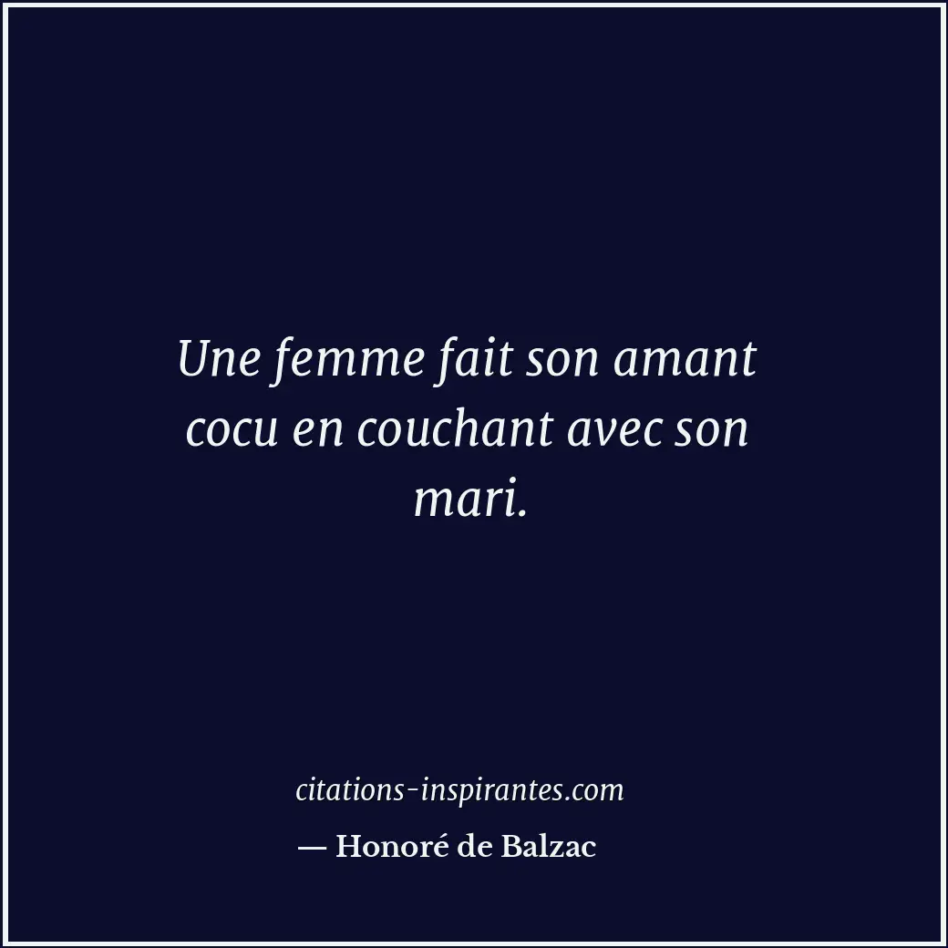 Citation de Honoré de Balzac
