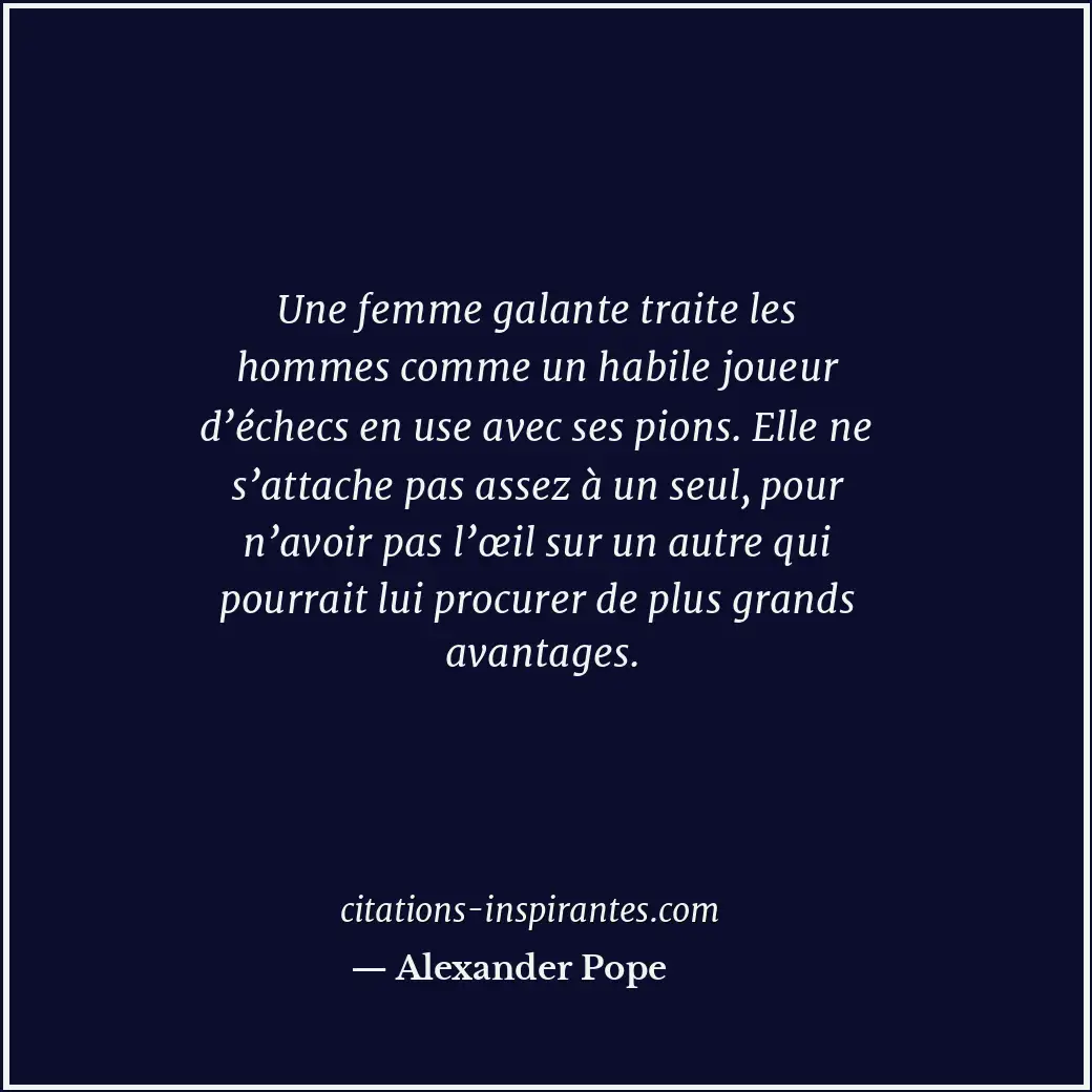 Citation de Alexander Pope