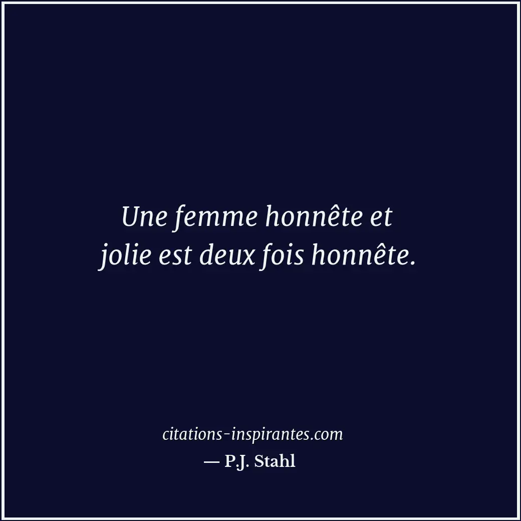 Citation de P.J. Stahl