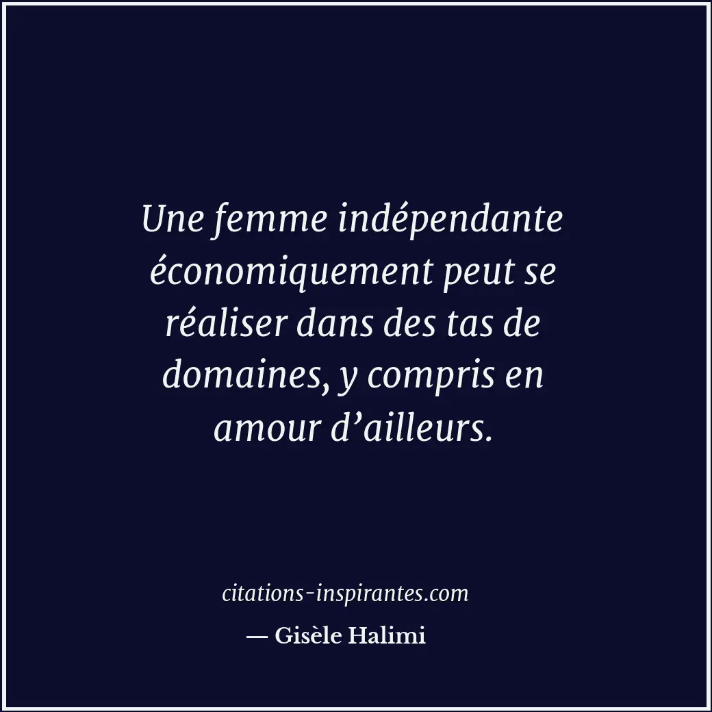 Citation de Gisèle Halimi
