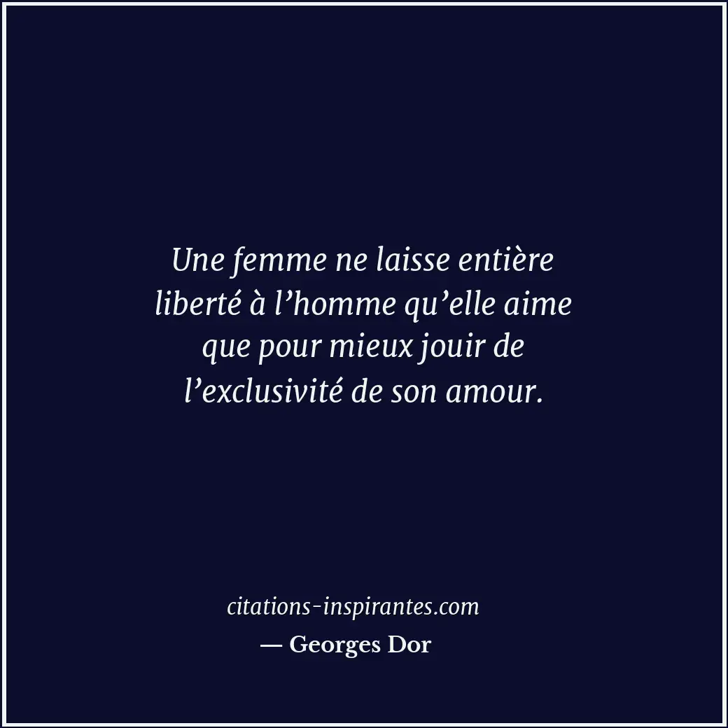 Citation de Georges Dor