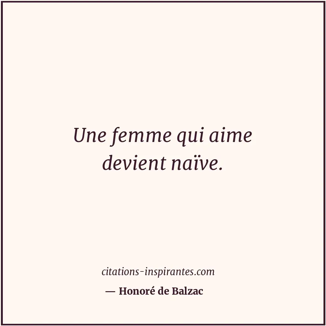 Citation de Honoré de Balzac