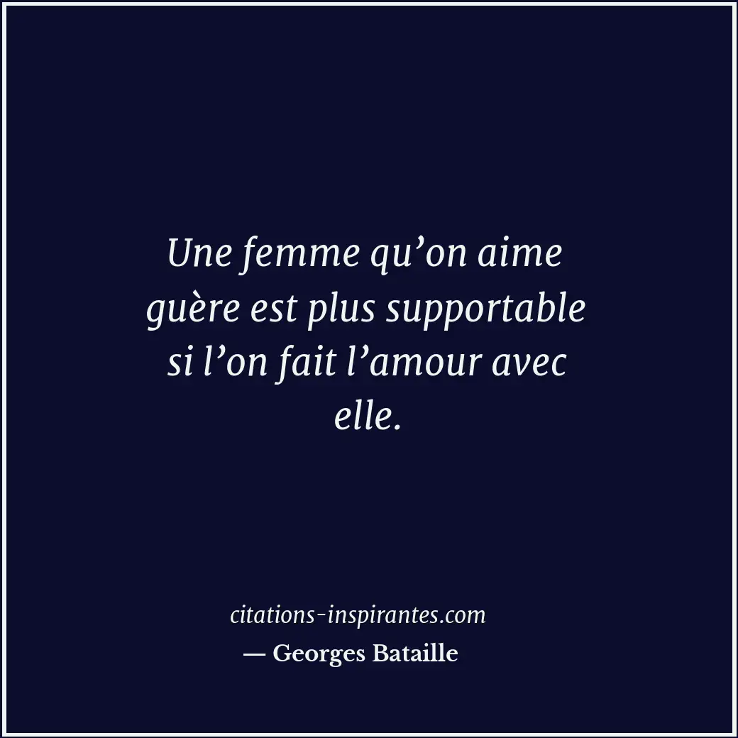 Citation de Georges Bataille