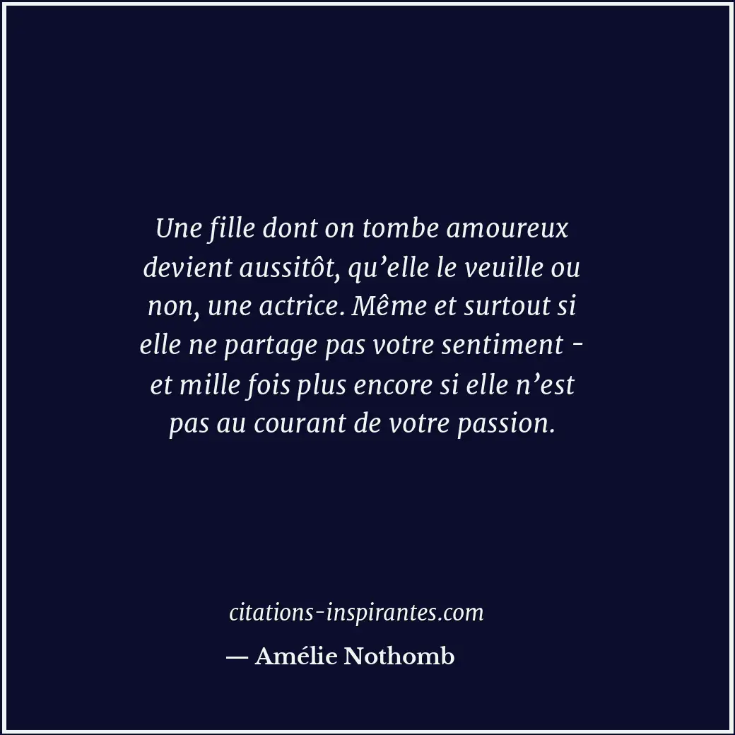 Citation de Amélie Nothomb