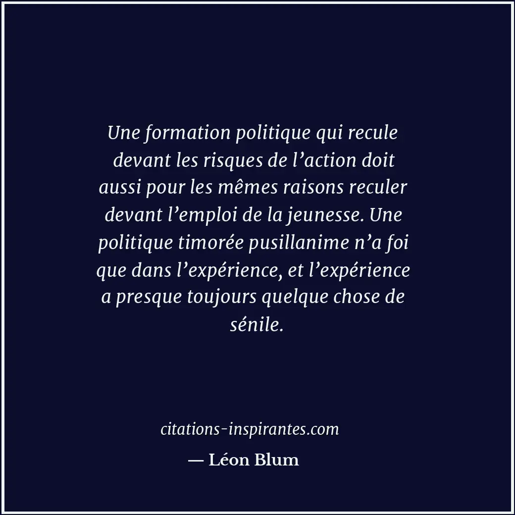Citation de Léon Blum