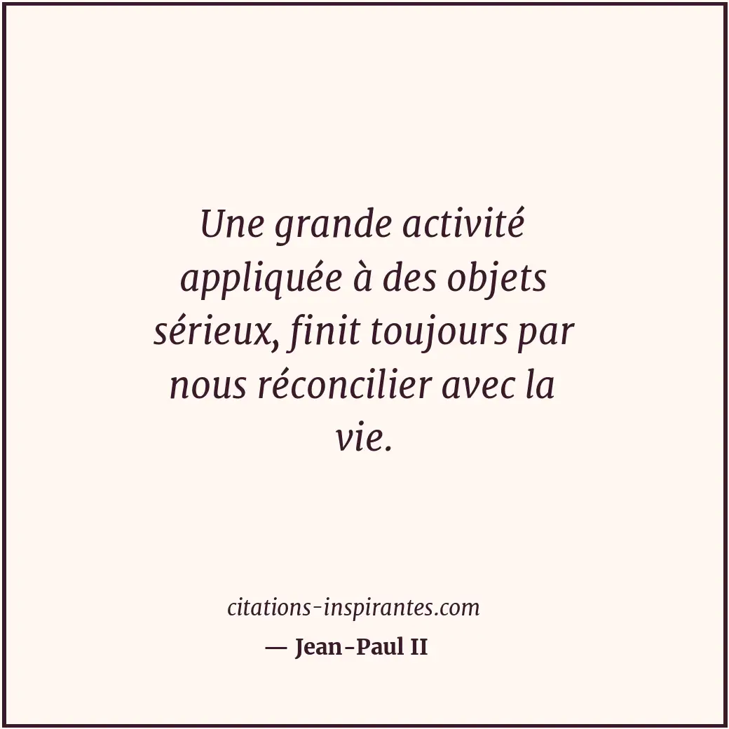 Citation de Jean-Paul II