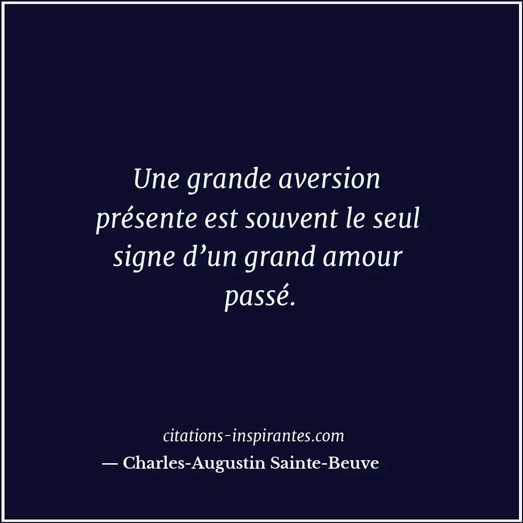 Citation de Charles-Augustin Sainte-Beuve