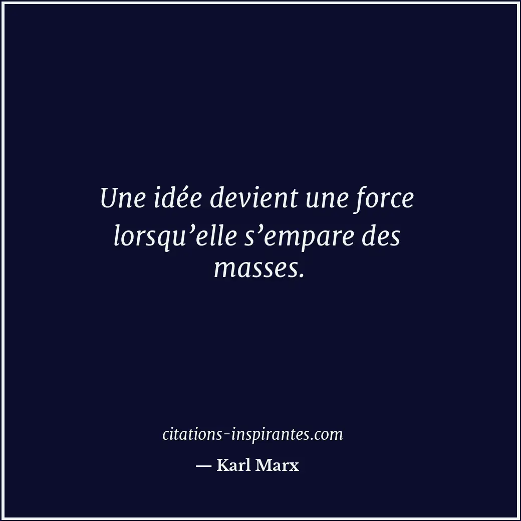 Citation de Karl Marx