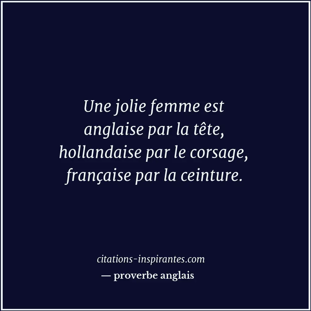 Citation de proverbe anglais