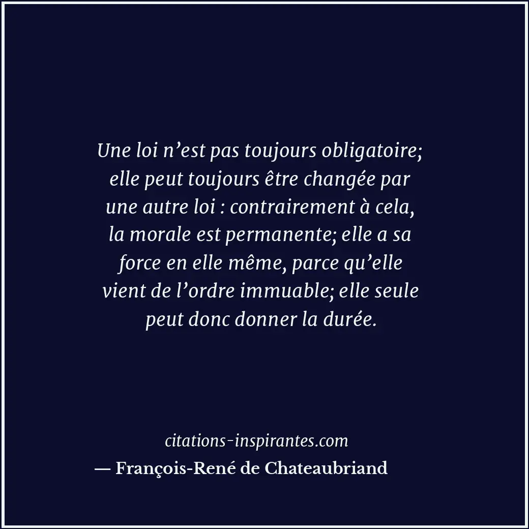 Citation de François-René de Chateaubriand