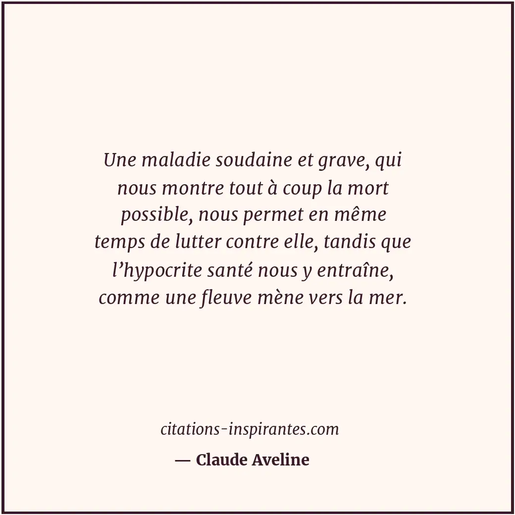 Citation de Claude Aveline