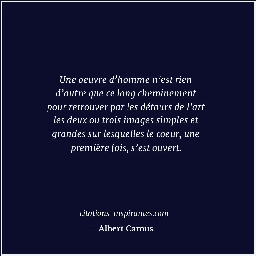 Citation de Albert Camus