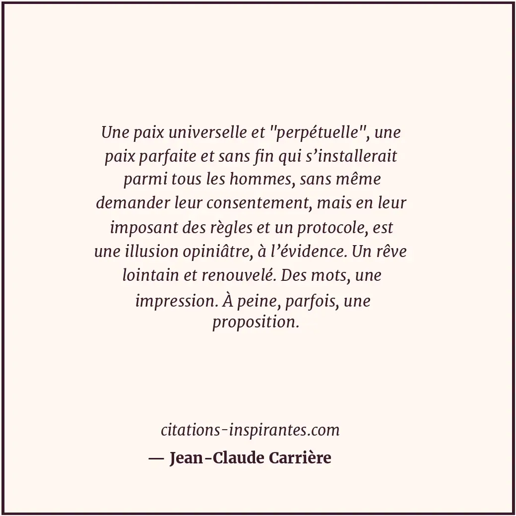 Citation de Jean-Claude Carrière