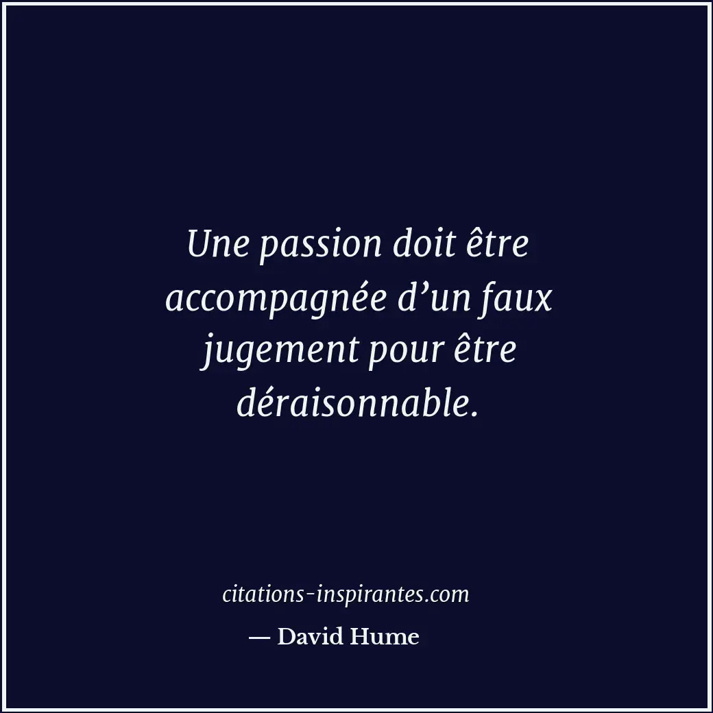 Citation de David Hume