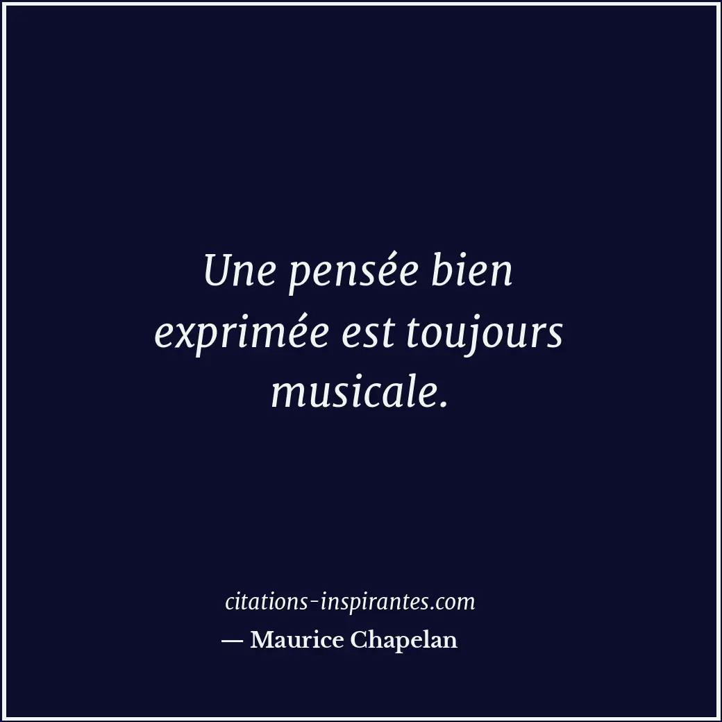 Citation de Maurice Chapelan